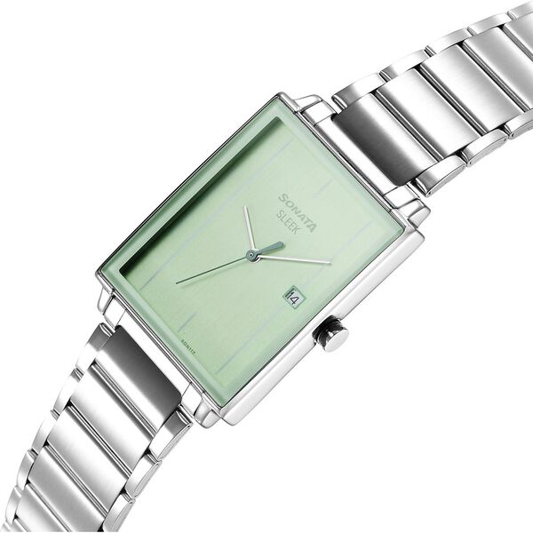Sonata Sleek Green Dial Analog with Date Watch for Men - image number 2