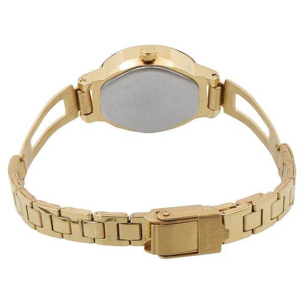 Sonata Pankh Champagne Dial Women Watch With Stainless Steel Strap - image number 3