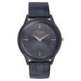 Poze by Sonata Quartz Analog Black Dial Leather Strap Watch for Men