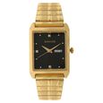 Sonata Quartz Analog with Day and Date Champagne Dial Leather Strap Watch for Men