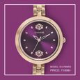 Sonata Wedding Purple Dial Women Watch With Stainless Steel Strap - image number 1