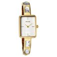 Sonata Aura Quartz Analog White Mother of Pearl Dial Golden Stainless Steel Strap Watch For Women - image number 0