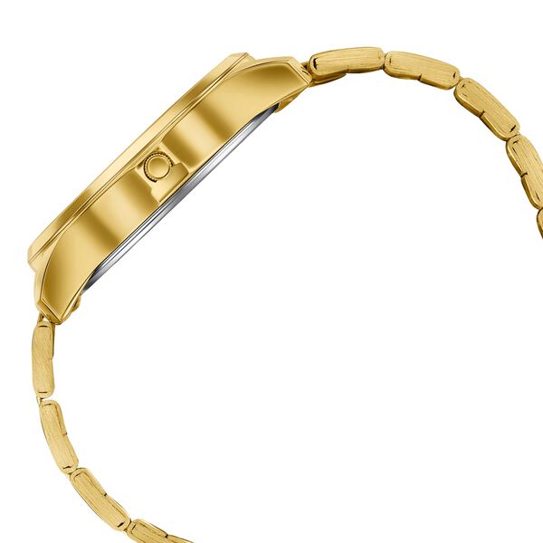 Sonata Traditional Essentials Green Dial Gold-Tone Stainless Steel Strap Watch - image number 4