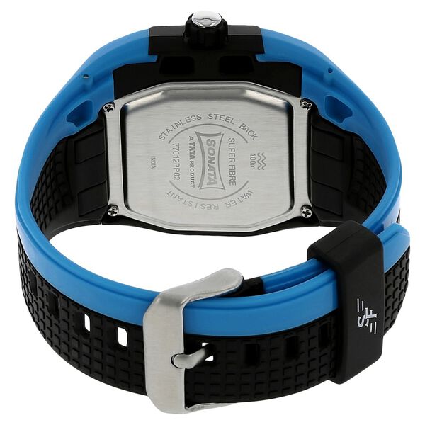SF Quartz Analog Black Dial Plastic Strap Watch for Men - image number 3