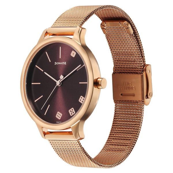 Sonata Play Maroon Dial Watch for Women - image number 1