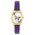 Sonata Quartz Analog Red Dial Leather Strap Watch for Women