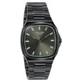 Poze Poze Quartz Analog Green Dial Grey Metal Strap Watch For Men - image number 2