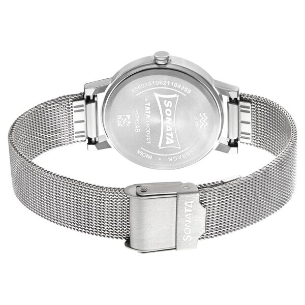 Sonata Linnea Pink Dial Women Watch With Stainless Steel Strap - image number 3