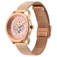 Sonata Unveil Quartz Multifunction Pink Dial Stainless Steel Strap Watch for Women - image number 1
