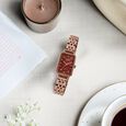 Sonata Poze Quartz Analog Mother of Pearl Dial Two Toned Metal Strap Watch For Women