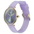 Sonata Poze Quartz Analog Blue Dial Purple Leather Strap Watch For Women - image number 3