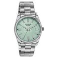 Poze Poze Quartz Analog Green Dial Silver Metal Strap Watch For Men - image number 2