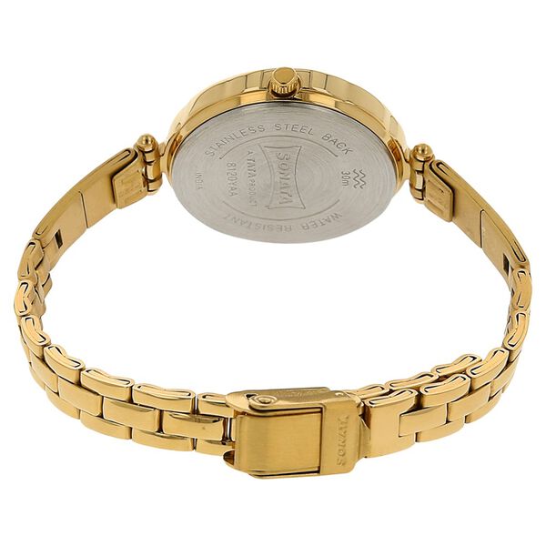 Sonata Quartz Analog Silver Dial Stainless Steel Strap Watch for Women - image number 3