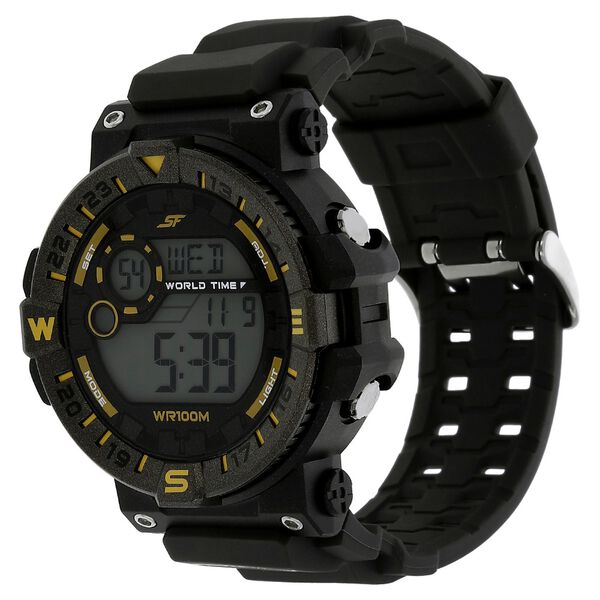 SF Digital Dial Plastic Strap Watch for Men - image number 1