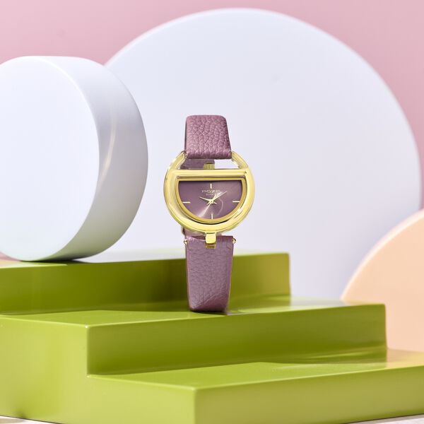 Poze By Sonata Quartz Analog Purple Dial Purple PU Leather Strap Watch For Women - image number 0