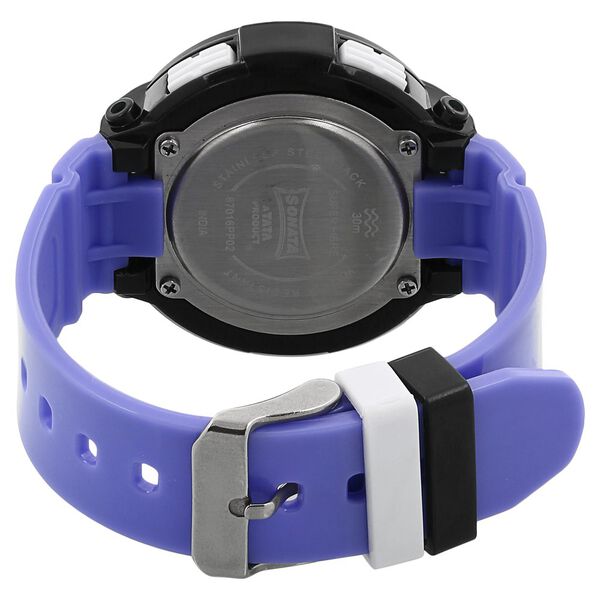 SF Digital Dial Plastic Strap Women Watch - image number 3