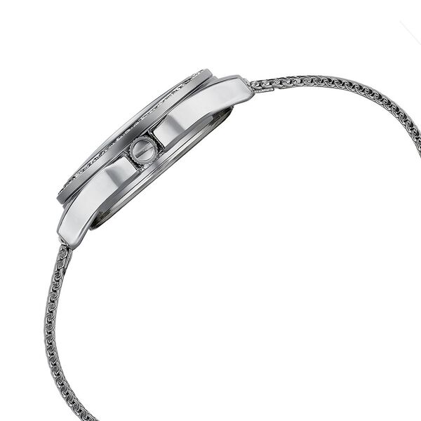 Sonata Poze Quartz Analog Silver Round Dial Silver Mesh Strap Watch For Women - image number 4