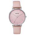 Sonata Modern Edit Quartz Analog Grey Dial Leather Strap Watch For Women