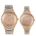 Sonata Modern Bandhan Quartz Analog Silver Dial Stainless Steel Strap Watch for Couple