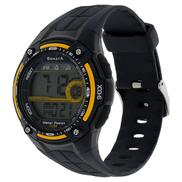 SF Digital Dial Black Plastic Strap Watch for Men - image number 1