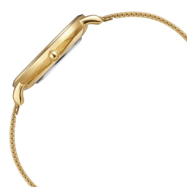 Poze by Sonata Quartz Analog Golden Dial Stainless Steel Strap Watch for Women - image number 3
