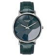 Poze By Sonata Quartz Analog Green Dial Green Leather Strap Watch For Men - image number 1