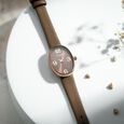 Sonata Poze Quartz Analog Rose Gold Dial Metal Strap Watch for Women