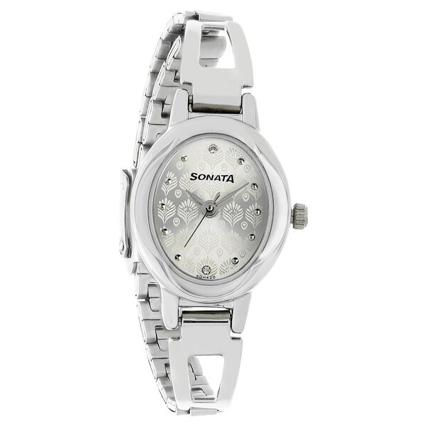 Sonata Pankh Silver Dial Women Watch With Stainless Steel Strap - image number 1