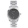 Sonata Quartz Analog with Date Anthracite Dial Leather Strap Watch for Men