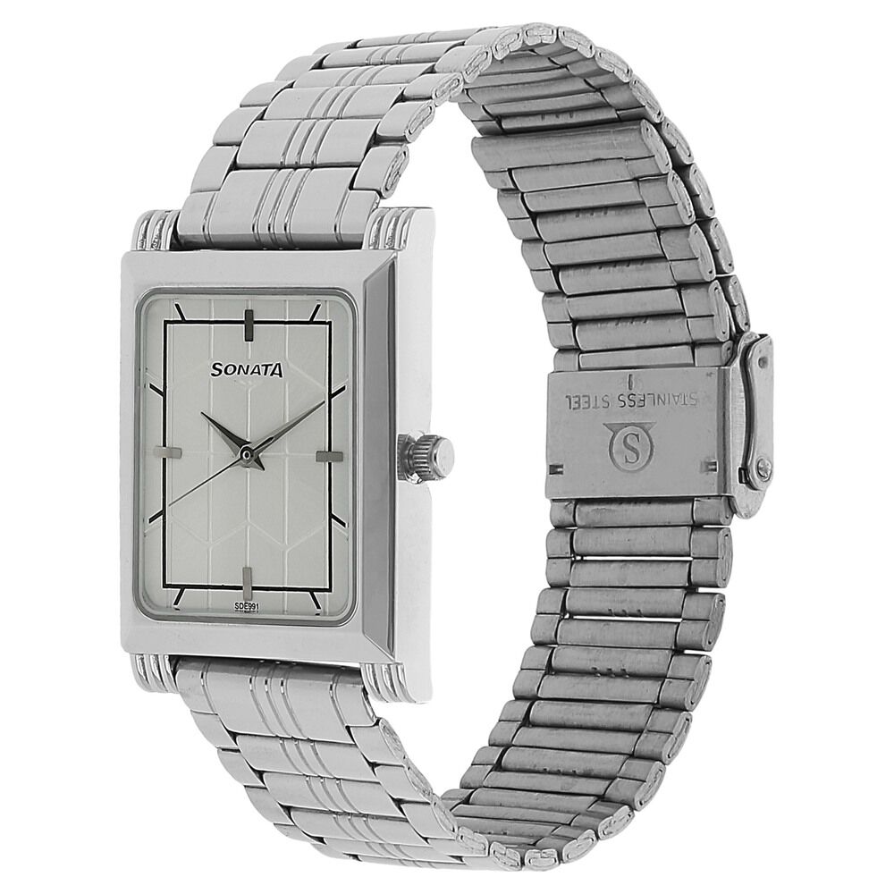 Sonata silver chain watch price outlet