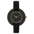 Sonata Quartz Analog Black Dial Leather Strap Watch for Women - image number 0