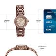 Poze By Sonata Quartz Analog Beige Dial Brown Metal Strap Watch For Women - image number 3