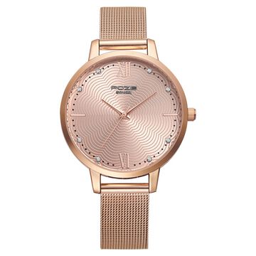 Poze by Sonata Quartz Analog Pink Dial Stainless Steel Strap Watch for Women