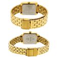 Sonata Quartz Analog with Day and Date Brown Dial Metal Strap Watch for Couple - image number 3