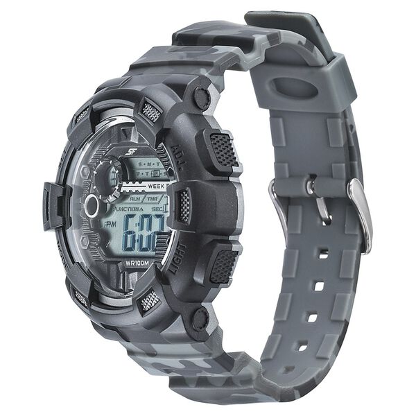 SF Digital Dial PU Strap Watch For Men - image number 1