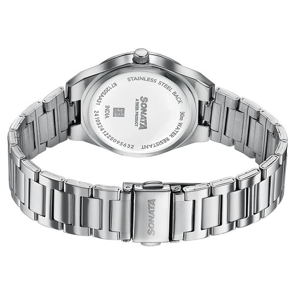 Sonata Jashn Quartz Analog Blue Dial Silver Metal Strap Watch For Women - image number 5
