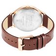 Sonata Quartz Multifunction Brown Dial Leather Strap Watch for Men - image number 3