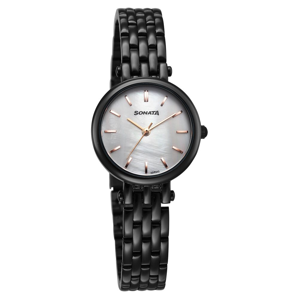 Sonata Eternia Quartz Analog White Dial Metal Strap Watch For Women-picture-13