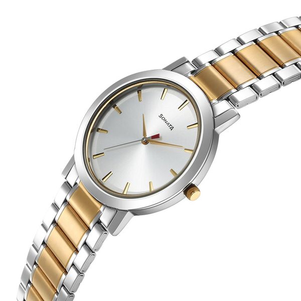 Sonata Utsav Quartz Analog Silver Dial Watch for Men - image number 2