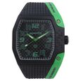 SF Quartz Analog Black Dial Plastic Strap Watch for Men