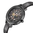 Sonata Unveil Black Dial Women Watch With Leather Strap - image number 2