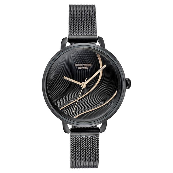 Sonata Poze Quartz Analog Black Dial Mesh Strap Watch for Women - image number 1