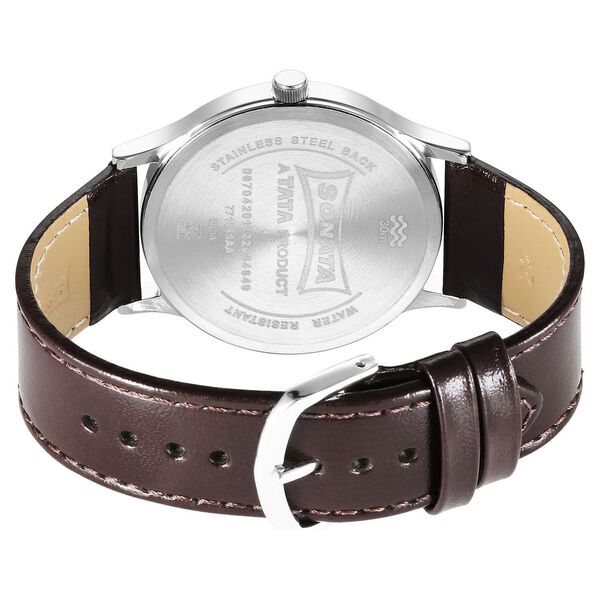 Sonata Quartz Analog Brown Dial Watch for Men - image number 3