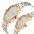 Sonata Quartz Analog with Date White Dial Metal Strap Watch for Couple - image number 2