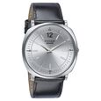 Sonata Poze Quartz Analog Silver Dial Black Color Leather Strap Watch For Men - image number 2