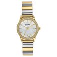 Sonata Festive Quartz Analog Mother Of Pearl Dial Two Toned Metal Strap Watch For Women