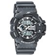 SF Quartz Analog Digital Black Dial PU Strap Watch for Men