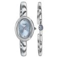 Poze Poze Quartz Analog Blue Dial Silver Metal Strap Watch For Women - image number 2