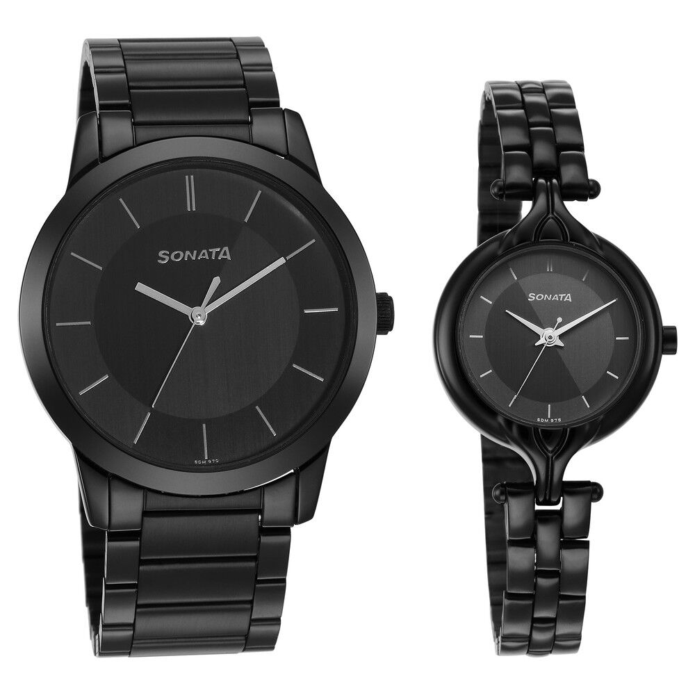 Sonata Watches Combo (ND8919YL04AC,NJ8080BM01C) : Amazon.in: Fashion