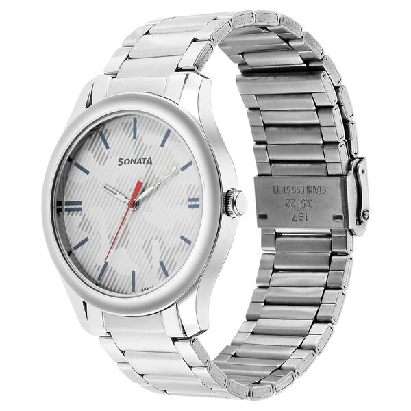 Sonata Quartz Analog Multicoloured Dial Stainless Steel Strap Watch for Men - image number 1